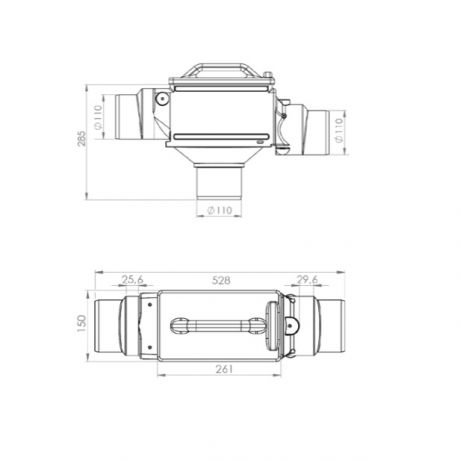 EVO Aqua 6026 Integral filter DN110