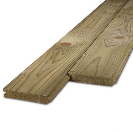 Tand&Groef plank grenen 3,4x14,5x200cm