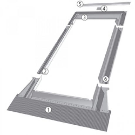 FAKRO gootstuk EHV-P PACK voor pannen 114x140