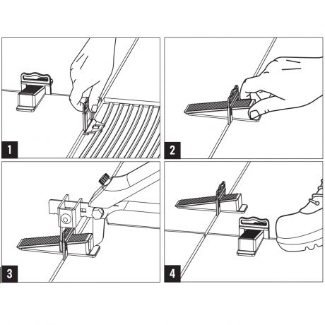 Gedimax clips (H3-13mm) dikte 1mm - pak van 250